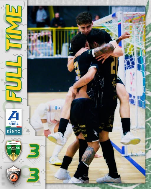 Sporting Sala Consilina vs Active Network - Full Time (3-3) - Serie A Kinto - Giornata 5 - Stagione 2025-26